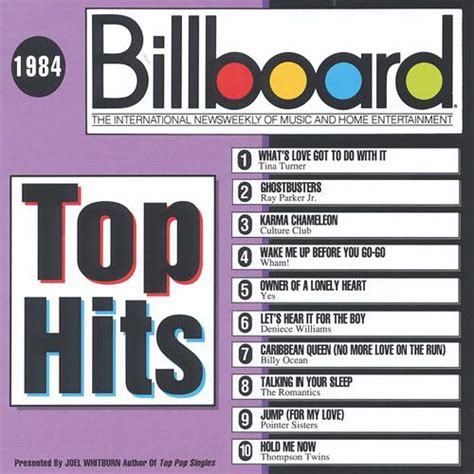 Billboard hot 100 may 1984 - Billboard Hot 100™ Billboard Hot 100™ Debut Date ... No.1 Songs From 1984 By Tatiana Cirisano. Jun 13, 2017 6:23 pm ... We use vendors that may also process your information to help provide ...